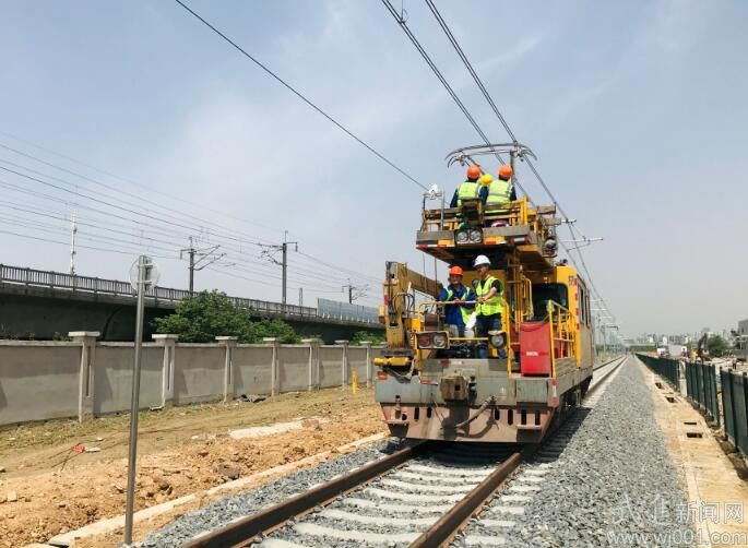 常州地鐵2號(hào)線丁堰車(chē)輛段接觸網(wǎng)完成冷滑試驗(yàn)